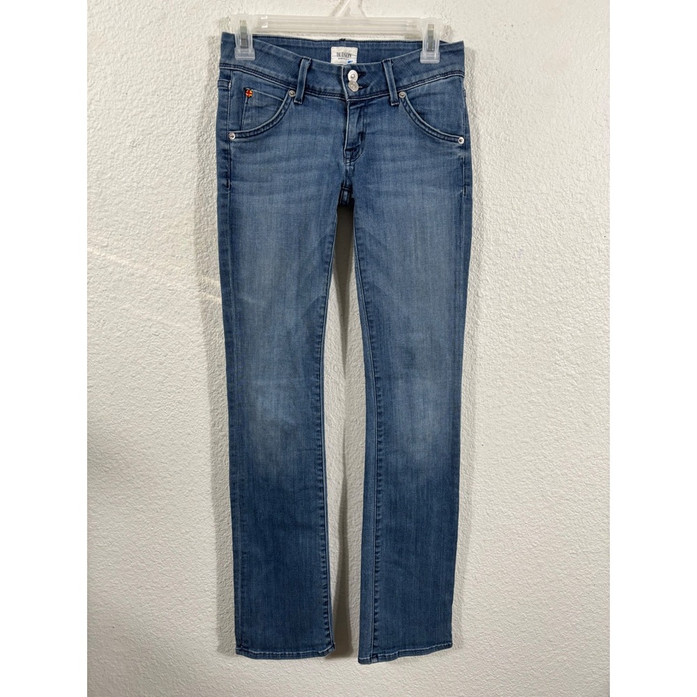 Hudson Jeans Womens Skinny Blue Wash Denim Pants Button Fly Made in USA Size 25